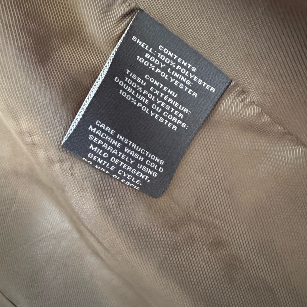 Vince Camuto Olive Green Hooded Jacket Medium - Picture 4 of 6